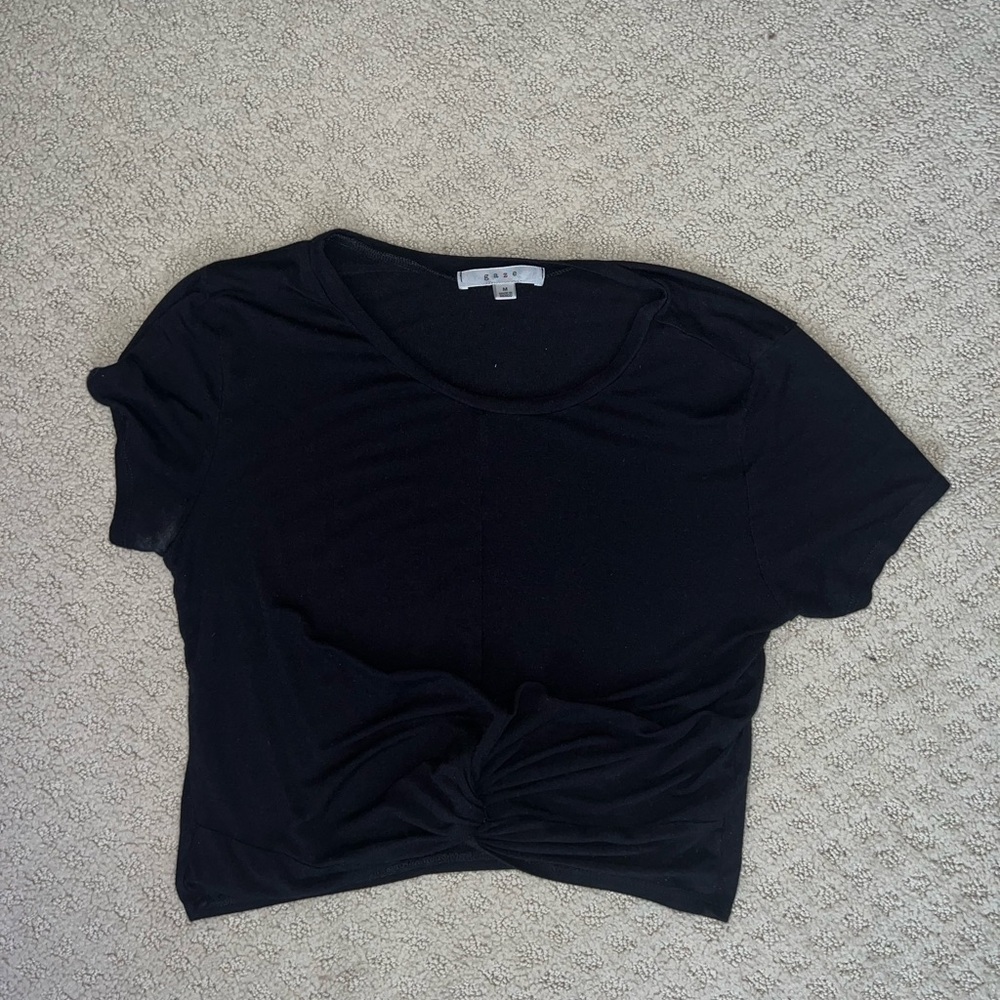 Black Knot Front Women's Top
